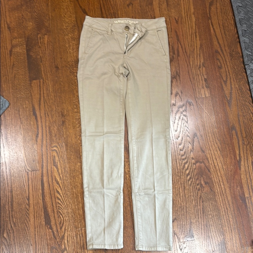 American Eagle Outfitters Tan Trousers Classic Style